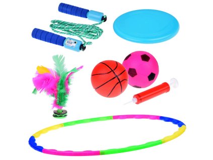 217249 sportovni sada 5v1 obruc frisbee svihadlo micky badminton