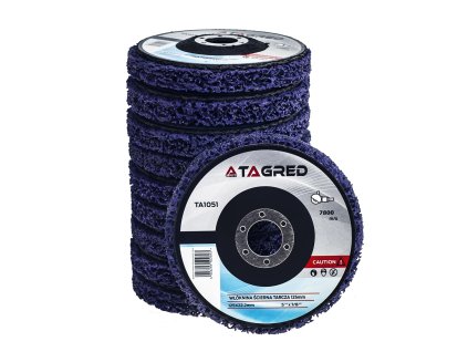 Brusný kotouč, fialový, středně tvrdý, pumekscový, 125 mm, Afro vlákno