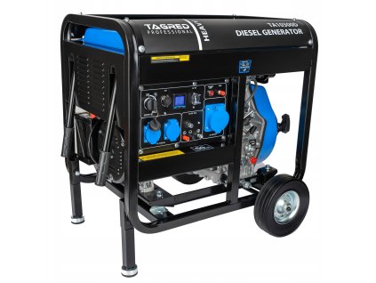 Dieselový generátor TAGRED 10300W, 14 HP, jednofázový, 2x230V + zásuvka PROFI 230V 32A, 7000W