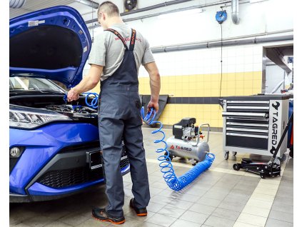Olejový kompresor, vzduchový kompresor TAGRED 24L 9 Bar 300L/min