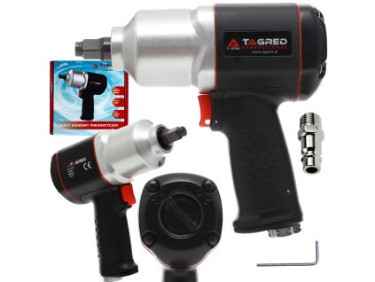 Pneumatický rázový utahovák TAGRED TA815 1900 Nm 1/2", kompozitní, silný, lehký