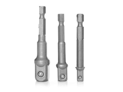 Redukce a adaptéry na nástavce pro šroubovák 1/4" 3/8" 1/2"