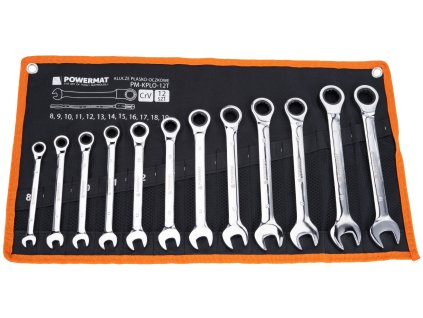 Ráčnové očkoploché klíče PM-KPLO-12T