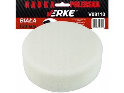 Leštící houba 150mm bílá VERKE V08110