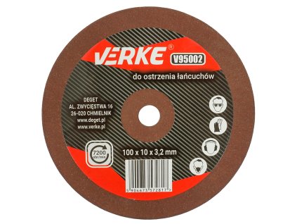 Kotouč ostřičky 100x10x3,2 mm VERKE V95002