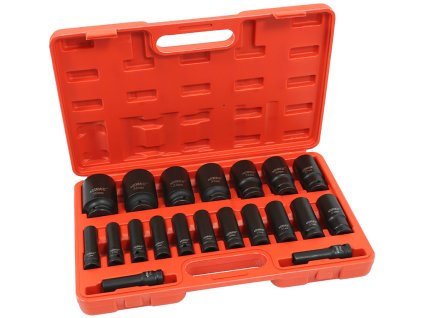 Sada dlouhých úderových hlavic 1/2" 20 ks 10-38 mm V39468