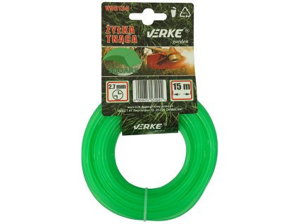 Struna do křovinořezu čtvercová 2,7 mm 15m VERKE GARDEN V90134