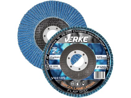 Kotouč lamelový zirkonový 125mm P120 VERKE V44149