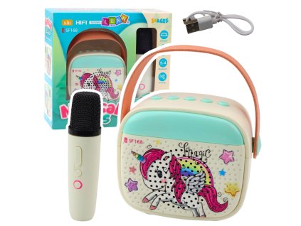 pol pl Zestaw Do Karaoke Dla Dzieci Z Jednorozcem Mikrofon Bluetooth 24545 1