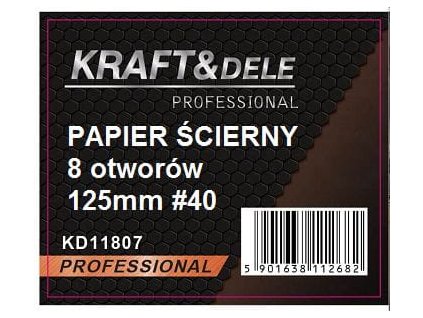 84699 240444 brusny papir 50 ks kotouc 125 mm p40 na suchy zip kd11807
