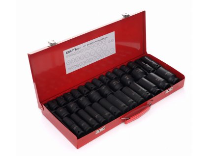 Sady nástrčných klíčů 1/2" s úderem 35 ks KD11756