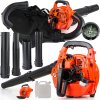 Benzínová zahradní foukačka a vysavač s drtičem listí a sněhu 3,9 HP01