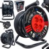 Bubnový prodlužovací kabel 25 m, 3×2,5 mm², 4 zásuvky, IP44, blokace rozvinutí1 (1)