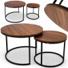 STOLIK KAWOWY 2w1 ZESTAW 2 STOLIKOW KAWOWYCH OKRAGY DO SALONU 60X45 40X40