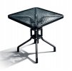 STOLIK BALKONOWY KWADRATOWY SZKLANY NATARAS PATIO BERGAMO 60x60 x 70 cm Material dominujacy metal