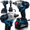 ZESTAW 3w1 WKRETARKA SZLIFIERKA KATOWA KLUCZ UDAROWY AKUMULATOROWA 36V 2AKU Opakowanie walizka