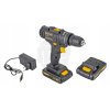 Vrtací a šroubovací aku vrtačka 20V Li Ion s 2 bateriemi a příklepem8