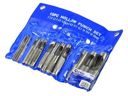 Set probijača za kožu 15 kom 2-22 mm G01822