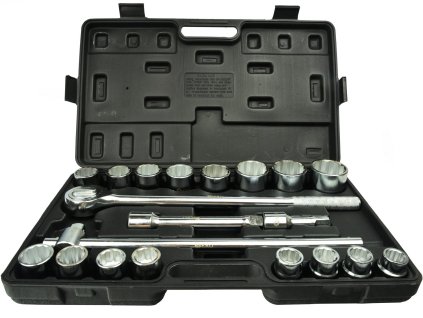 Set nasadnih ključeva 21ks 3/4" 12-kraki 19-50mm / crni kofer / G10111