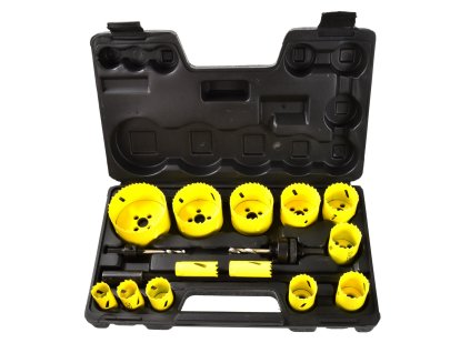 Sada bimetalnih svrdala za metal i drvo 17kom u plastičnom kutiji G39998