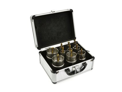 Set metalnih krunskih svrdala s titanovim svrdlom 10 kom 16-53 mm G40202