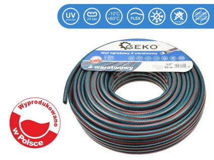 Vrtno crijevo 4-slojno 1/2" 50m GEKO NEW G73785
