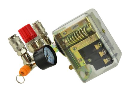 209000 tlakovy spinac presostat reduktor 2 manometry 400v g80324