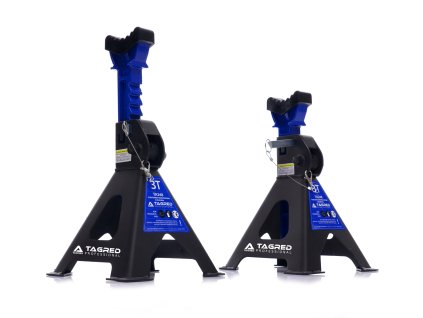 Nosilac 3 tone, radni stalci ispod automobila, ojačani, klinovi, brave, gumeni, 2 kom.