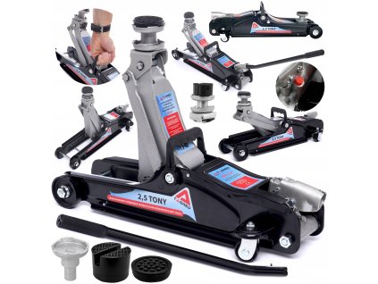 Nizak profil automobilskog dizalice, žaba 2,5 T, adapter, gumene podloške