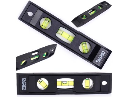 Mala, praktična, kompaktna mini vodoravna libela s magnetom, 15 cm