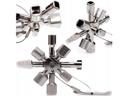 Univerzalni ključ 10u1 za zaključavanje razvodnih ormara, električnih ormara, plinskih i grijaćih uređaja