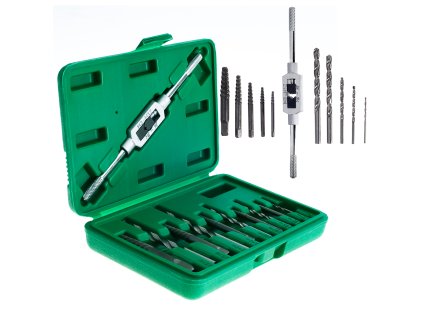 Sada izvlakača na slomljene vijke, svrdla, 11 ks, ručka