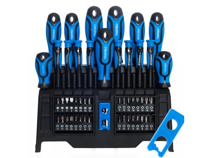 Set odvijača, bitova, ključeva i nastavaka + magnetizator, demagnetizator, 50 kom.