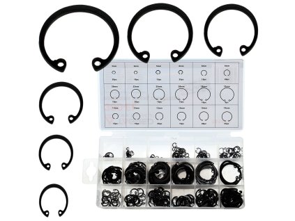 220355 vnitrni pojistne krouzky seger e clip 300 ks organizer