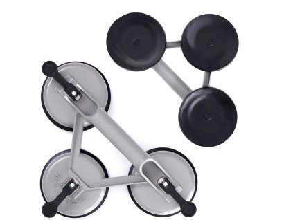 Aluminijska trostruka usisna čaša za staklo, držač za staklo, pločice, obloge