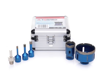 220769 diamantove korunky na keramiku kamen gresovou dlazbu obkladacky 6 8 10 35 68 mm m14 kufrik adapter 6 dilna sada