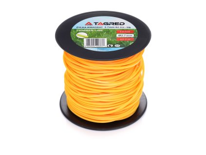 Sekajući konac za benzinske trimeri i kosilice, četvrtasti profil 2,7 mm x 62,2 m, velika kolotura, čvrsta