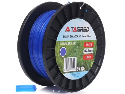 Rezni konac za benzinsku kosilicu, trimer, zvijezda 2,4 mm x 100 m