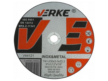 Rezni disk za metal 230x2,0x22,2 VERKE V44121