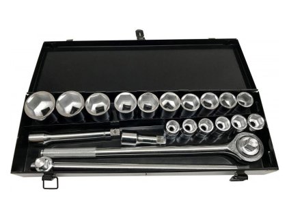 Set nasadnih ključeva 21 kom 3/4" u metalnom kovčegu Verke Light Duty V39077