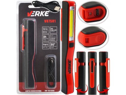 LED Radna svjetiljka 3W+1W mini VERKE V87501