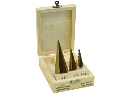 Set svrdla za metal HSS-TiN 4-32 mm 3 kom Verke V05049