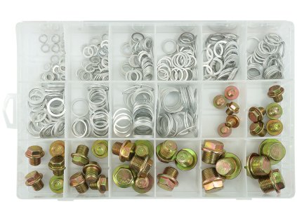 Aluminijske podloške i ispusne čepove 534 kom VERKE V06713