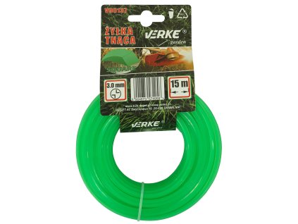 234237 struna do krovinorezu ctvercova 3 0 mm 15 m verke garden v90137