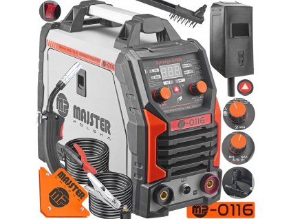 87724 svarovaci invertor mig flux mma tig s synergickou funkci 210a model synergie 210 vcetne 2x svareciho dratu