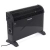 Električni konvektor radijator s termostatom, TURBO ventilator, snaga 2000W, crni