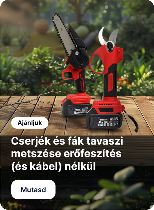 Tavaszi bokor- és fametszés erőfeszítés nélkül (és kábelek nélkül)