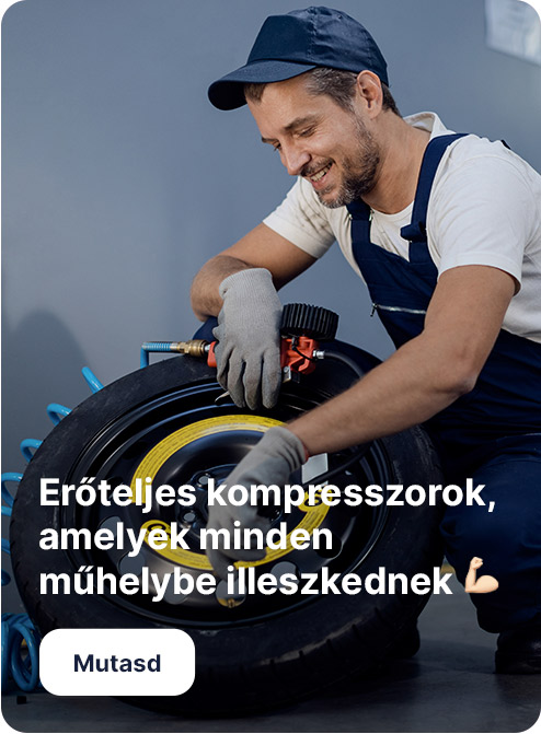 Erőteljes kompresszorok, amelyek minden műhelybe illeszkednek