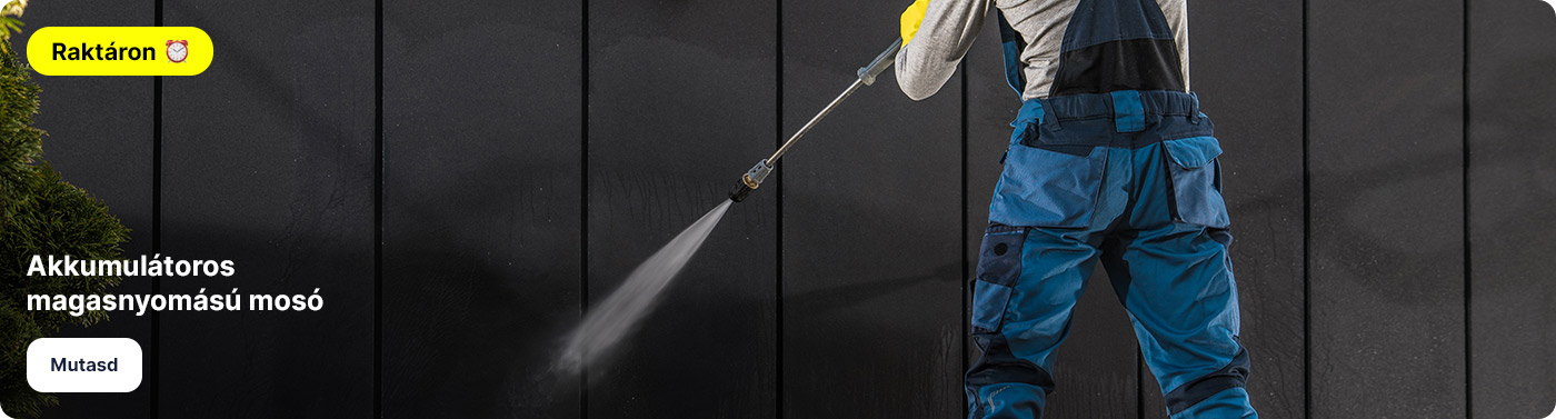 Akkumulátoros magasnyomású mosó