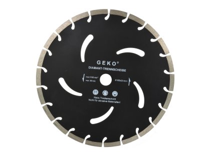 195914 diamantovy kotouc cerny 300x10x25 4mm geko g00296